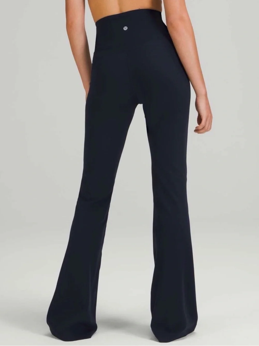 Lululemon Groove Nulu Super-High-Rise Flared Black Pants Leggings Size 6 LW5FG2S - Picture 9 of 9